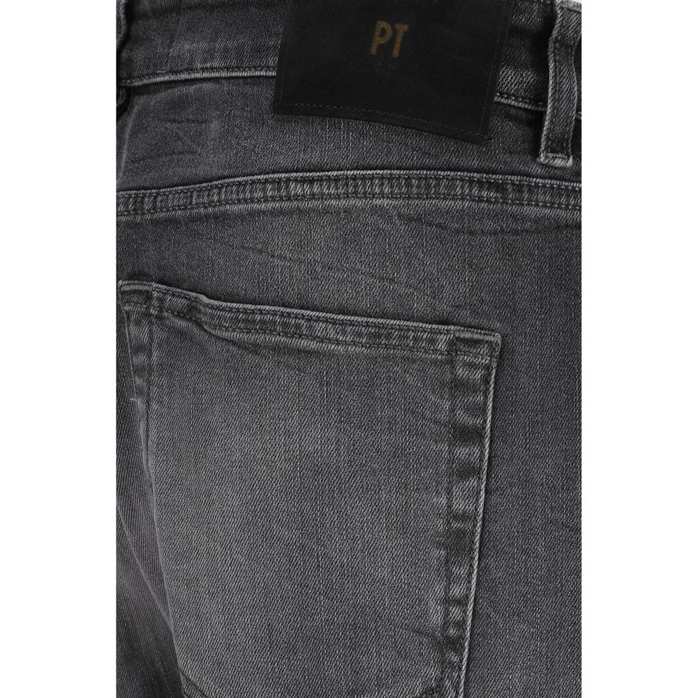 PT Torino Black Cotton Jeans Denim