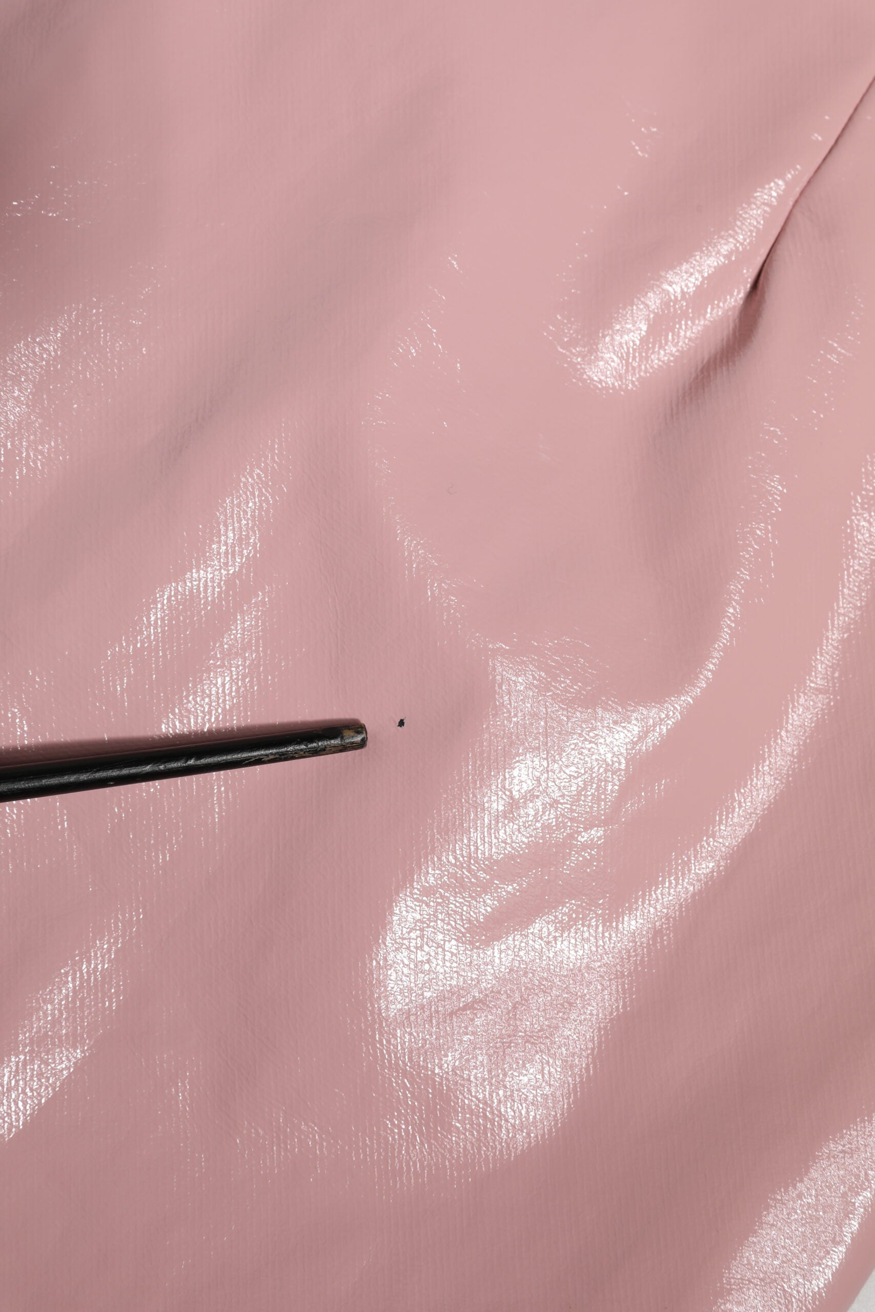 Dolce & Gabbana glossy pink bomuld højtaljet mininederdel