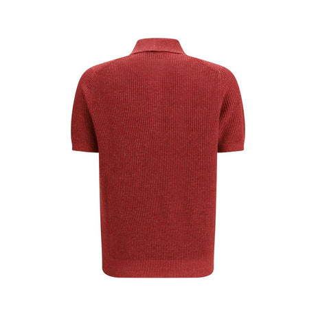 Brunello Cucinelli Red Cotton Dress Shirt