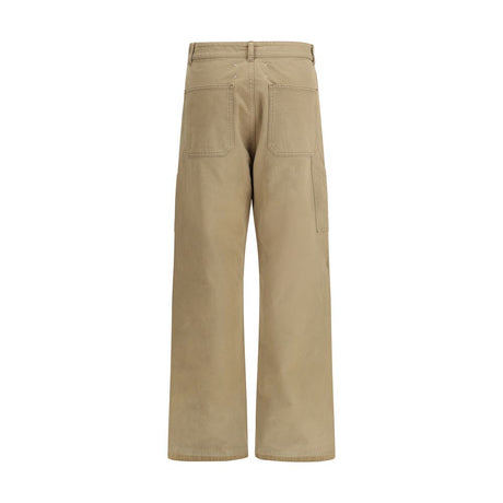 Margiela Beige Cotton Cargo Pants