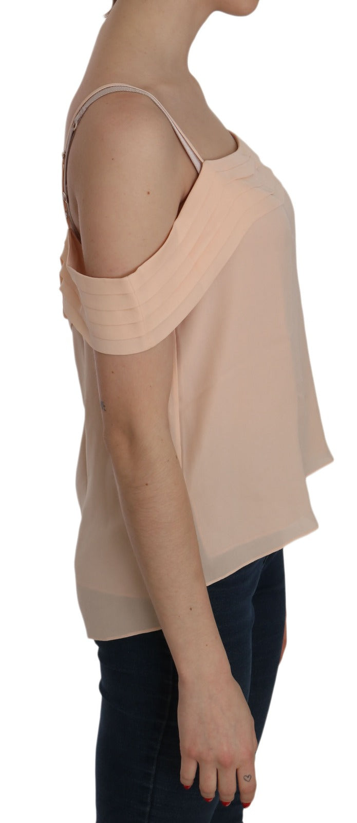 Alexander Wang Orange bluse med firkantet hals og bare skulderstropper