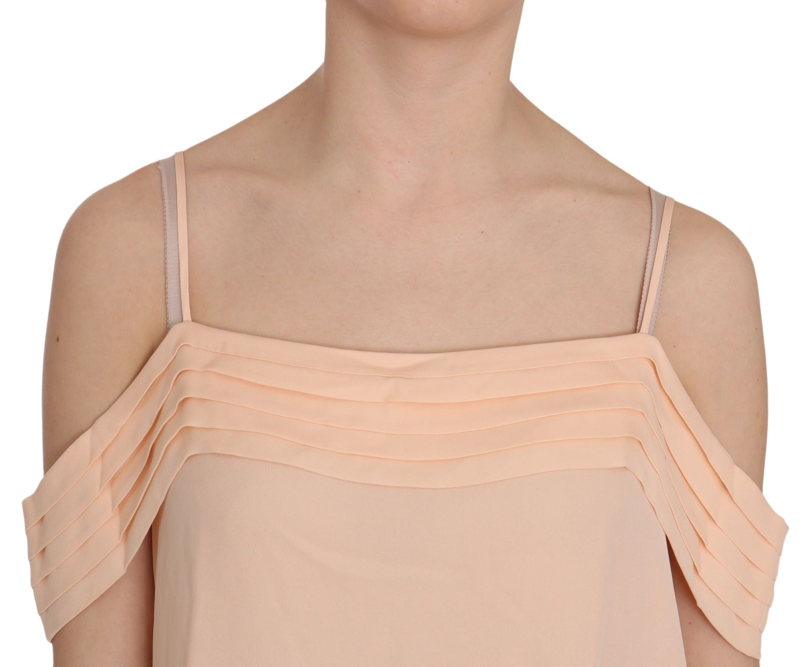 Alexander Wang Orange bluse med firkantet hals og bare skulderstropper