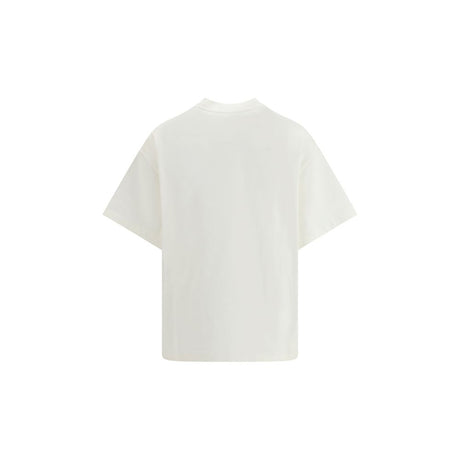 Jil Sander Cremefarvet Bomulds T-shirt