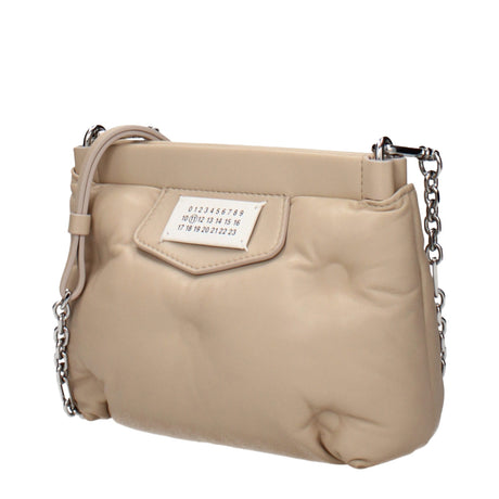 Maison Margiela Beige Læder Crossbody Taske