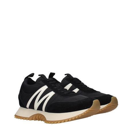 Moncler sorte lavtopsneakers i stof