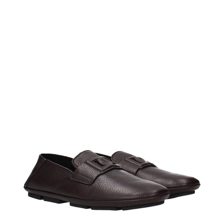 Dolce &amp; Gabbana Bruna Läder Slip-On Loafers