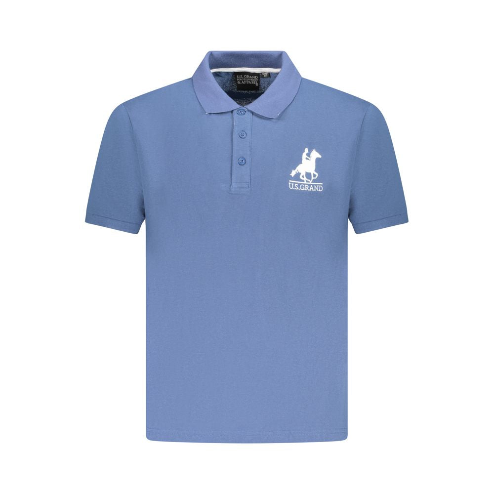 U.S. Grand Polo Blue Cotton Polo Shirt