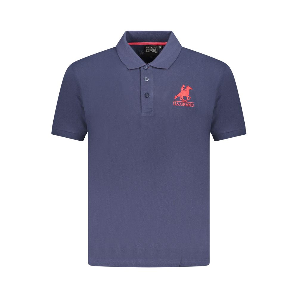 U.S. Grand Polo Blue Cotton Polo Shirt