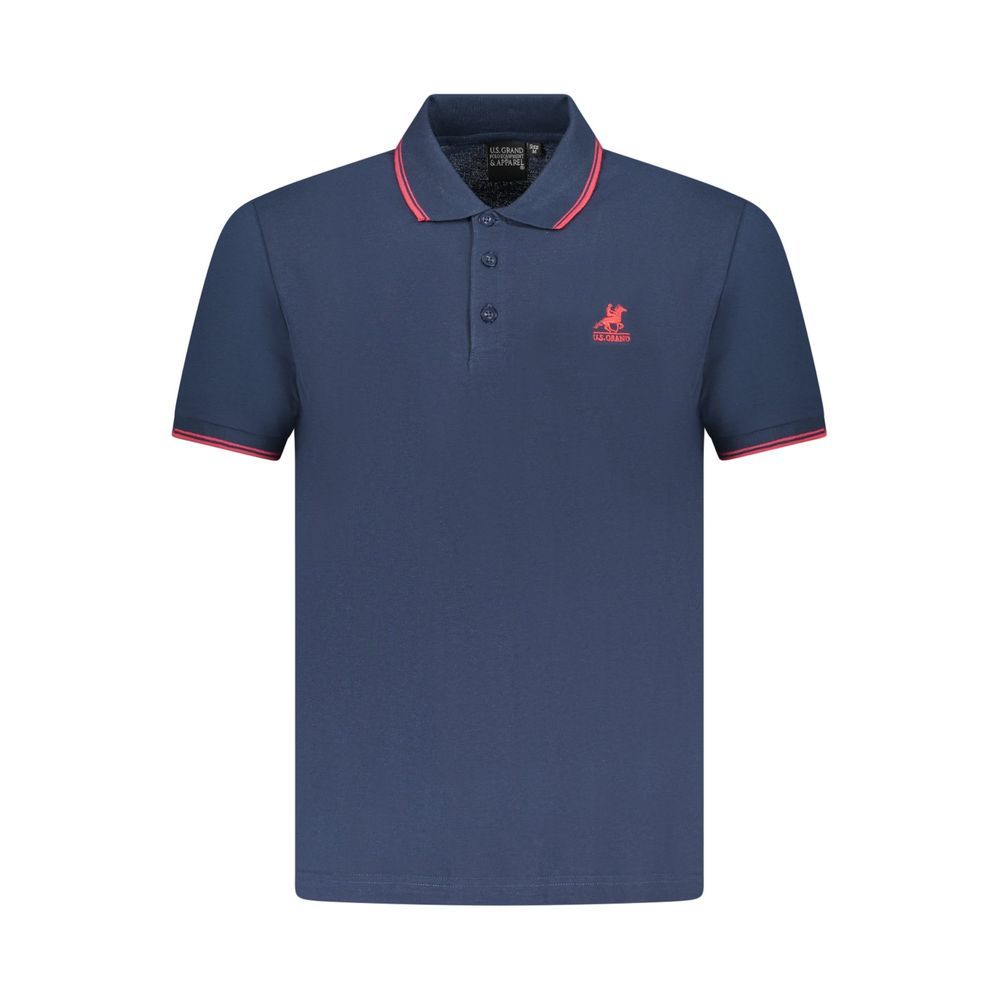 U.S. Grand Polo Blue Cotton Polo Shirt