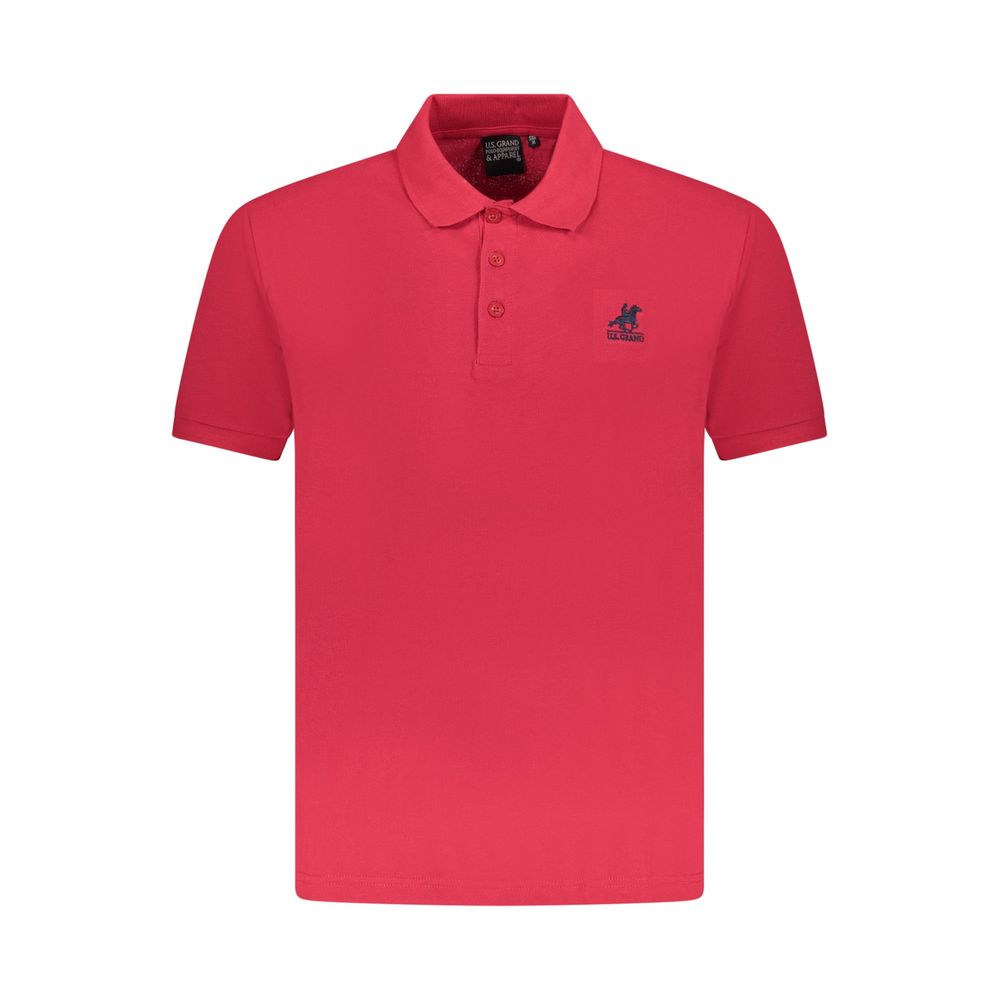 U.S. Grand Polo Red Cotton Polo Shirt