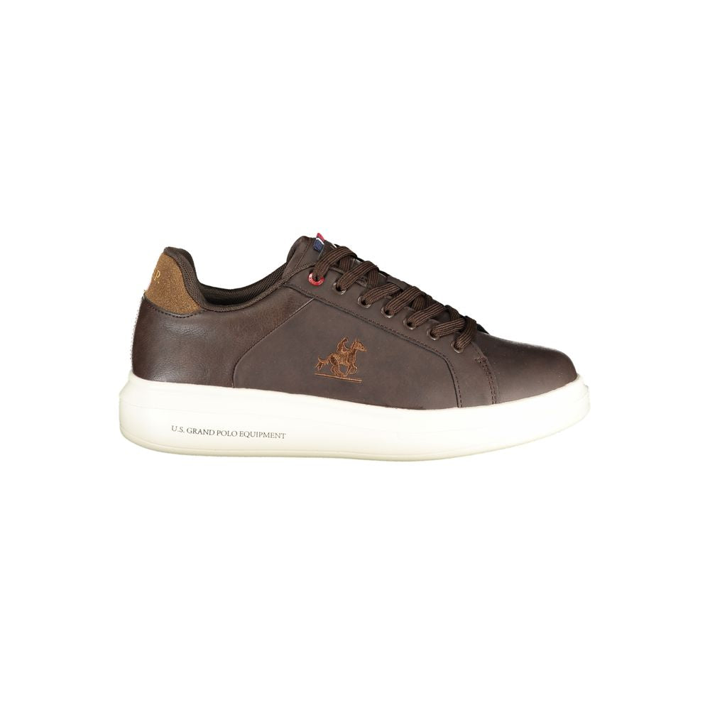 U.S. Grand Polo Brown Polyester Sneaker