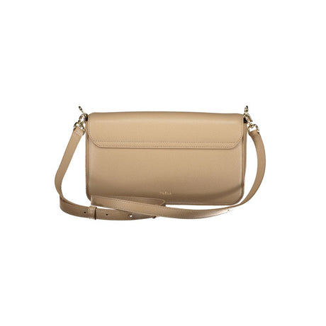 Furla Beige Læder Skuldertaske til Kvinder