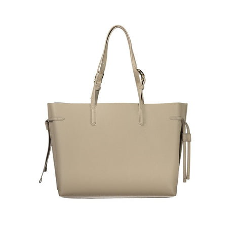 Furla Beige Læder Dame Håndtaske