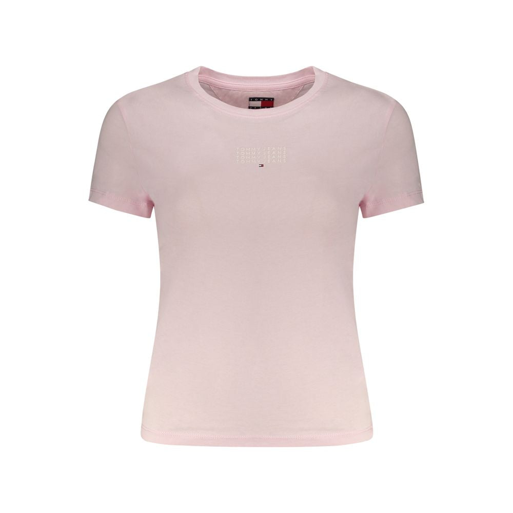 Tommy Hilfiger Pink Cotton T-Shirt