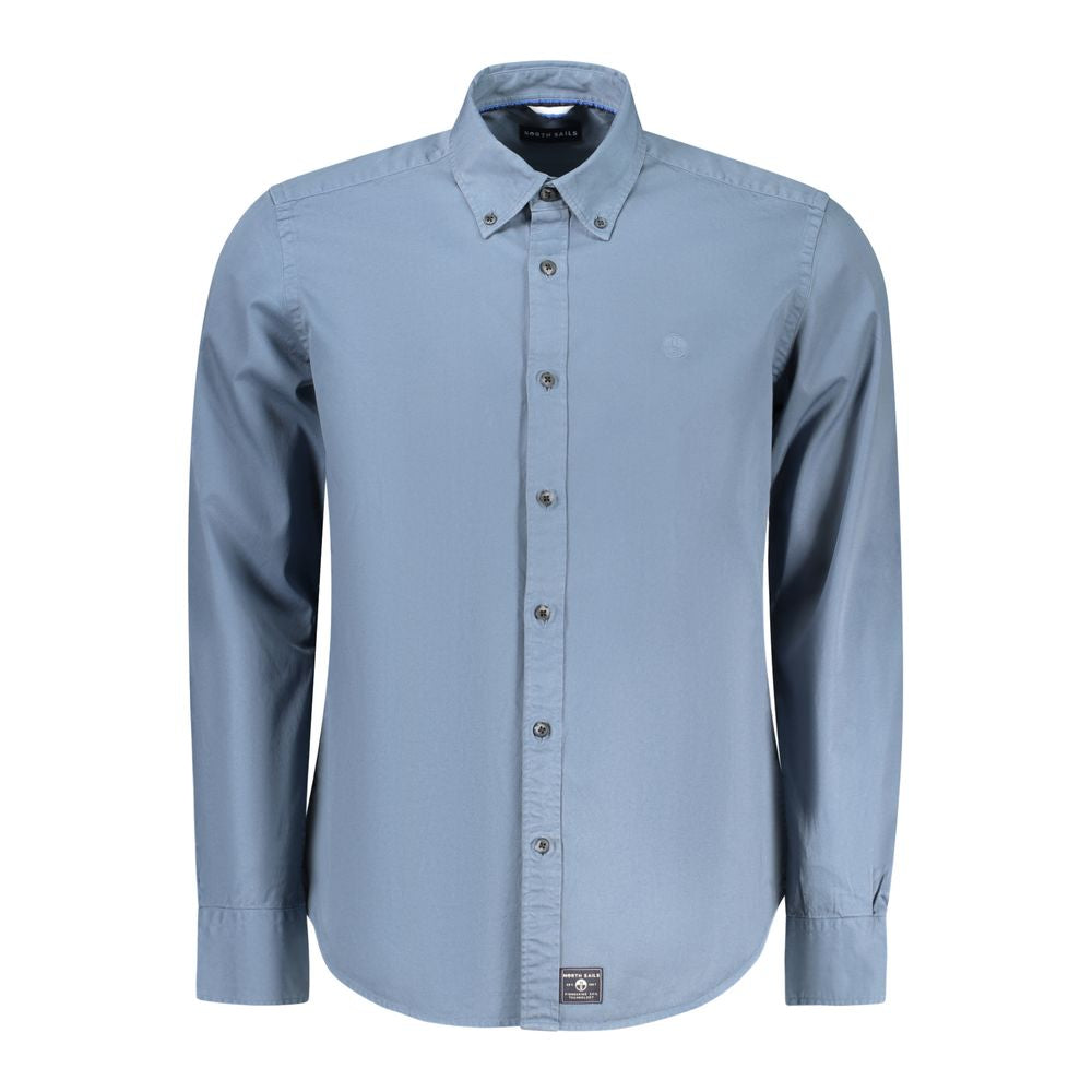 North Sails Blu Cotton Men Shirt