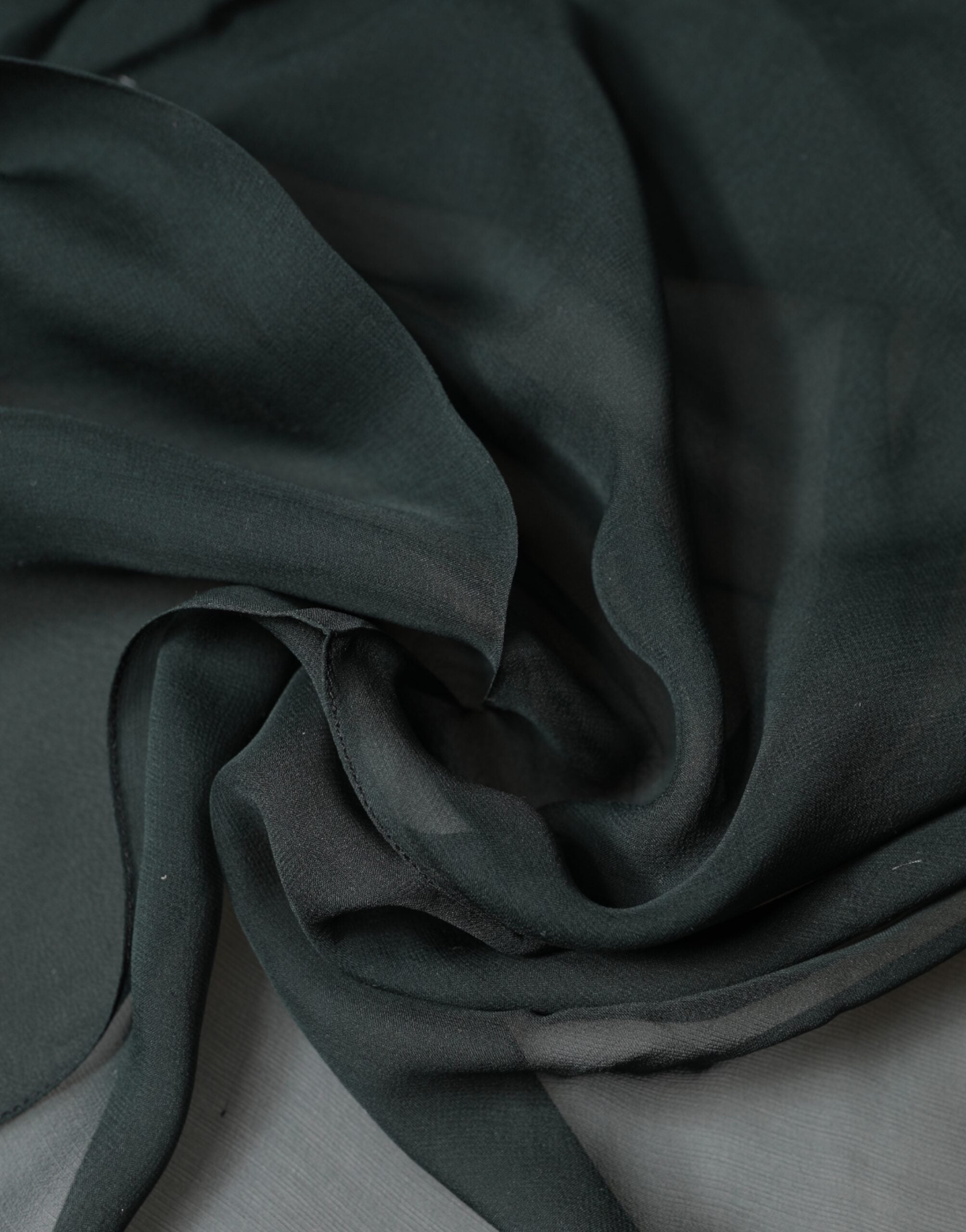 Dolce & Gabbana Dark Green Silk Neck Wrap Foulard  Scarf