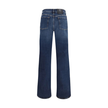 7FOR Blå Bootcut-jeans i bomull