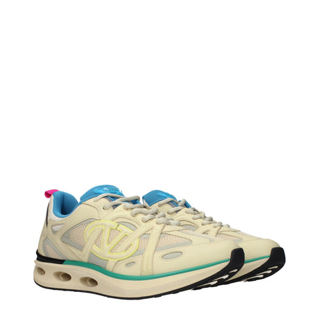 Valentino Garavani Beige Stof Atletiske Sneakers