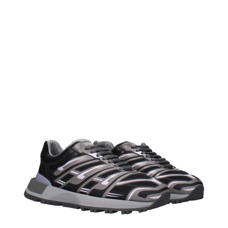 Maison Margiela sorte atletiske sneakers i stof