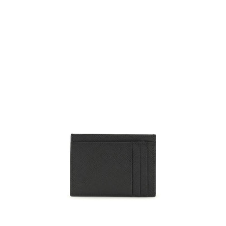 Prada Black Calf Leather Bos Taurus Wallet