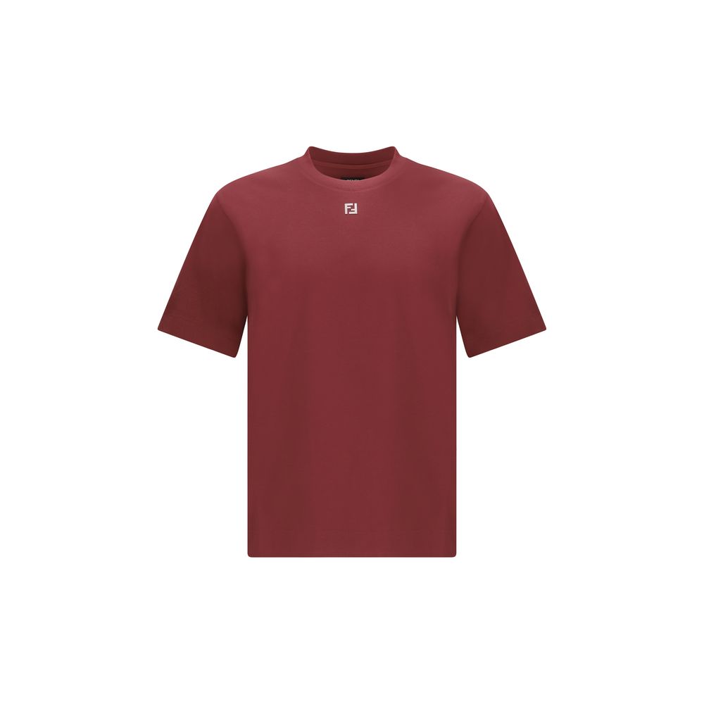 Fendi Bordeaux bomulds-T-shirt