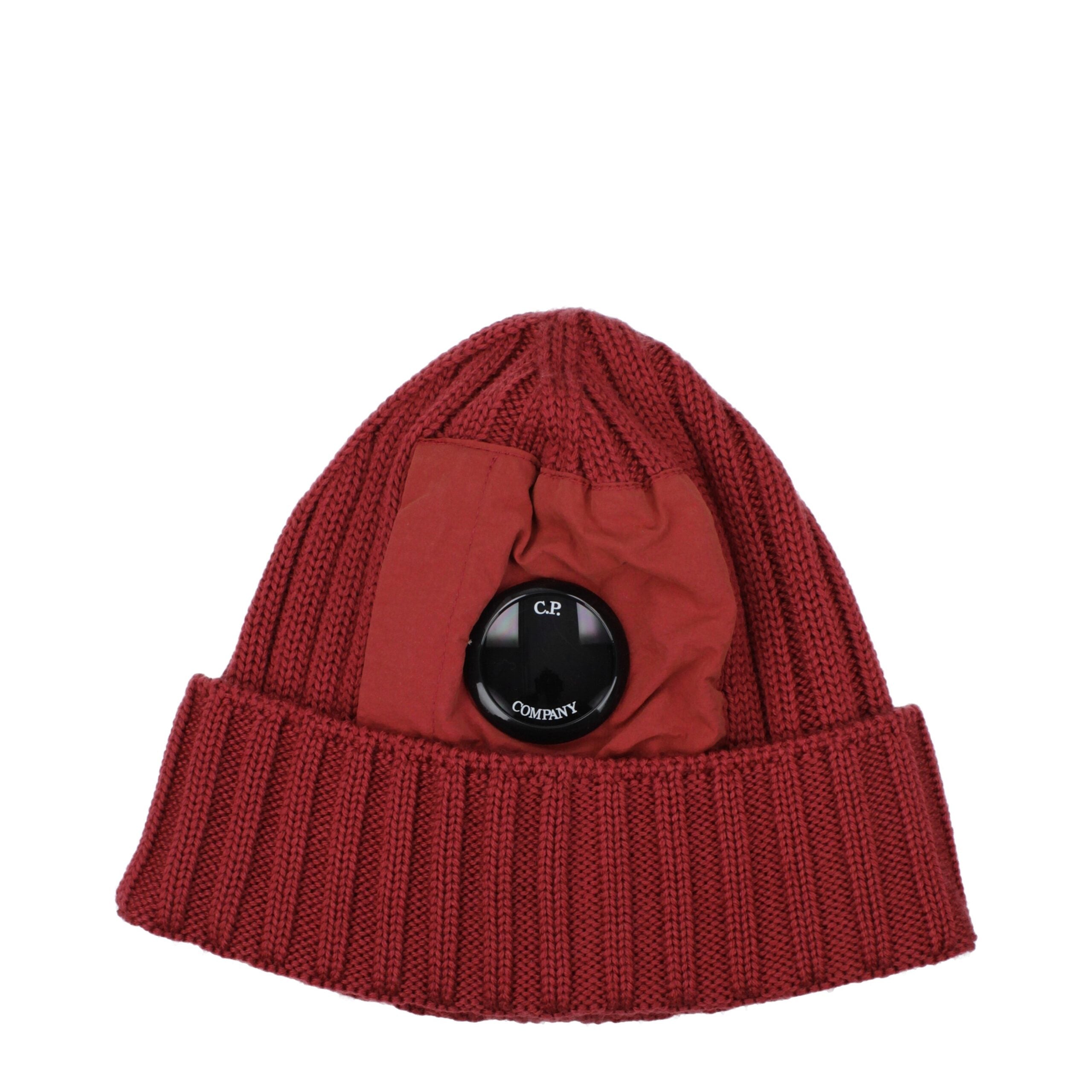 C.P. Company Red Wool Beanie