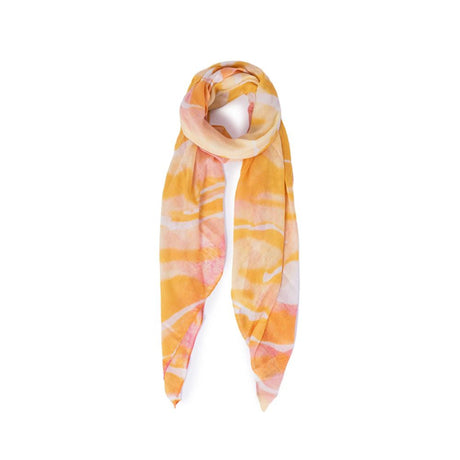 Pieces Orange Polyester Halstørklæde