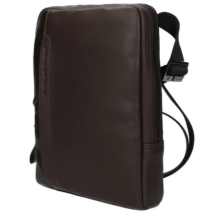 Piquadro brun læder crossbody-taske