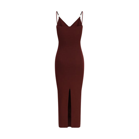 Versace Bordeaux Viskose Afslappet Kjole