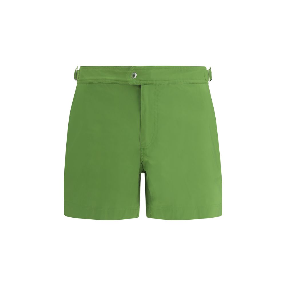 Tom Ford Gröna Polyester Badshorts