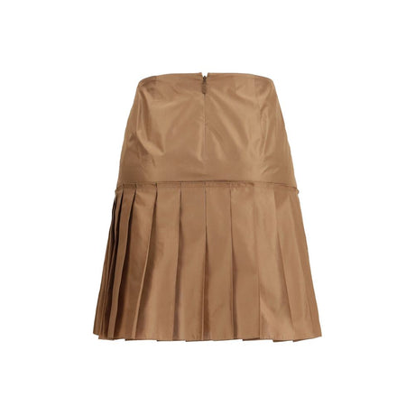Fendi Brun Siden Minikjol