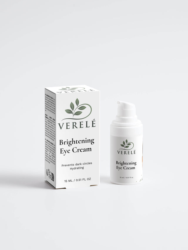 Brightening Eye Cream with Organic Plant Extracts & Hyaluronic Acid – Reduces Puffiness & Dark Circles – COSMOS NATURAL Certified, Made from Natural Ingredients in Europe by Verelé, 15 ml / 0.51 fl oz - Hilstor