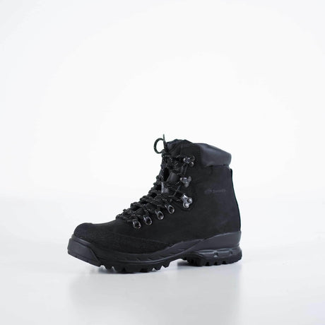 Black Hiking Boots – Waterproof Nubuck Leather with Protective Toe Cap & Vibram Sole, Made in Europe by Samelin - Hilstor