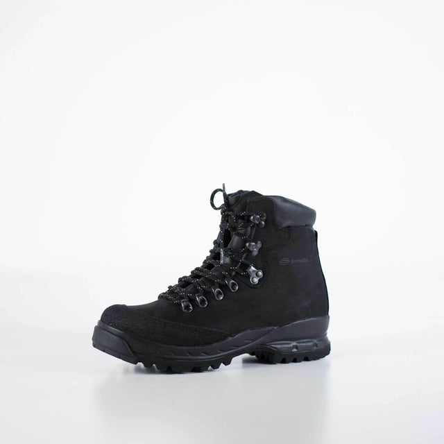 Black Hiking Boots – Waterproof Nubuck Leather with Protective Toe Cap & Vibram Sole, Made in Europe by Samelin - Hilstor