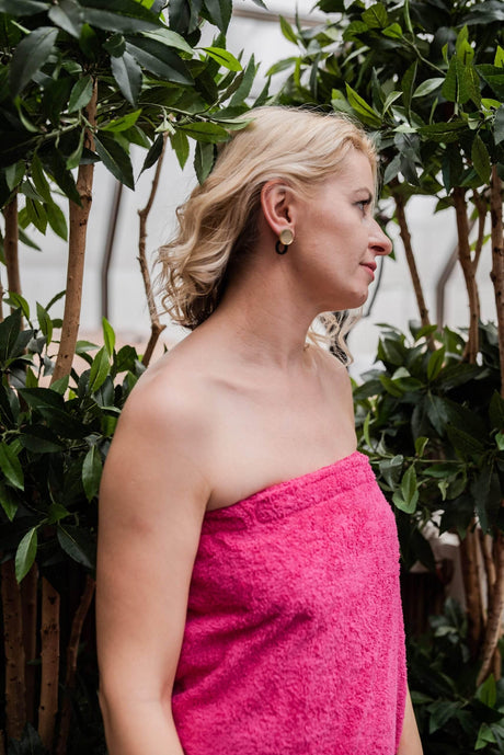 Spa Wrap for Women by RÄTT - OEKO-TEX Certified Cotton Terry, Made in Europe, Adjustable with Velcro Closure | Available in Multiple Colors & Sizes - Hilstor