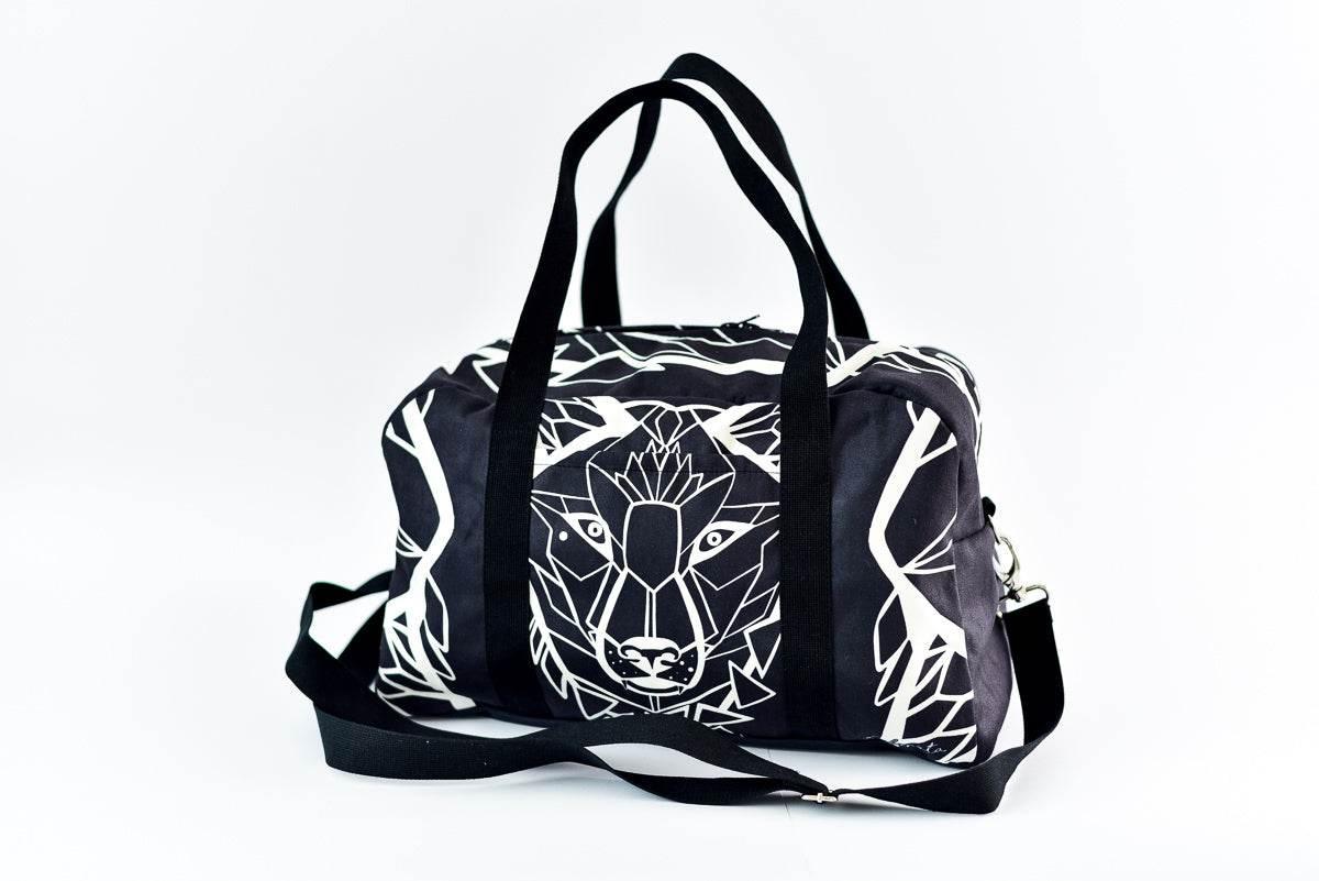 Travel Bag White Wolf – Black, Lightweight & Spacious, Made in Europe by Garbanota - Hilstor