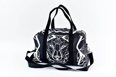 Travel Bag White Wolf – Black, Lightweight & Spacious, Made in Europe by Garbanota - Hilstor