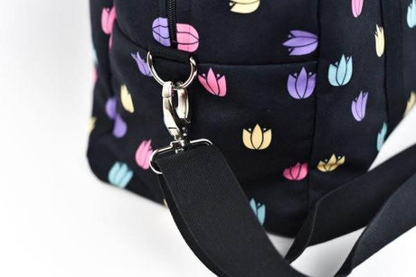 Travel Bag Colored Tulips – Lightweight & Spacious, Ryanair Size, Made in Europe by Garbanota - Hilstor