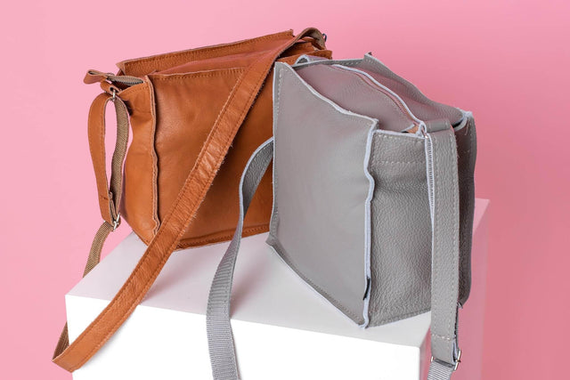 Folk 1 Shoulder Bag – Peanut, Handmade & Eco-Friendly, Made in Europe | Unique Design & Durable - Hilstor
