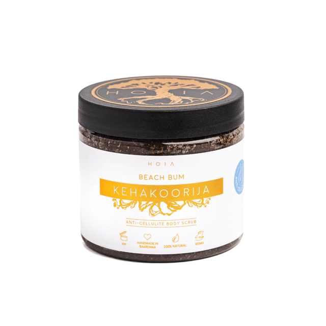 Beach Bum Anti-Cellulite Body Scrub – Nourishing Exfoliating Scrub for Smooth, Firm Skin – Made in Europe - Hilstor