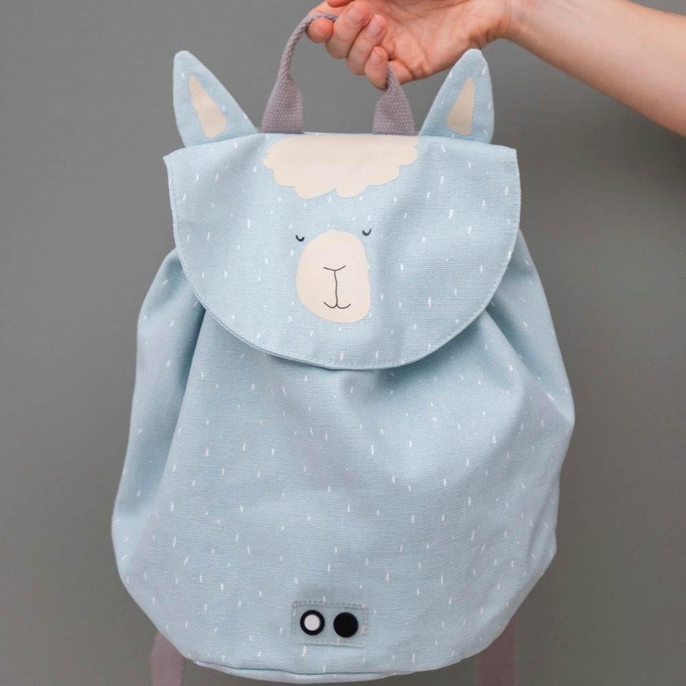 Mr Alpaca Mini Drawstring Backpack | Lightweight & Roomy Kids Bag | Water-Repellent Design | Perfect for Adventures & Snacks - Hilstor