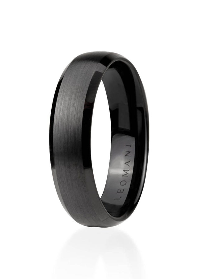 Men's Ring Liuw – Black Ceramic | Elegant & Durable | 6mm Width, 4.81g | Made in EU - Hilstor