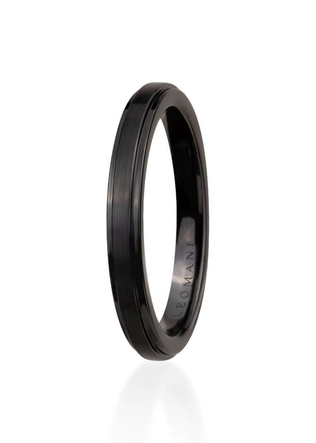Ring Ser for Men – Black Ceramic Ring | Lightweight & Elegant Design | Made in EU - Hilstor
