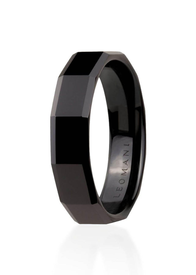 Ring Singa for Men – Black Ceramic Ring | Modern Design & Lightweight Durability | Made in EU - Hilstor