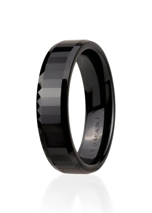 Ring Zaki for Men – Black Ceramic Ring | Stylish & Durable Design, Made in EU - Hilstor