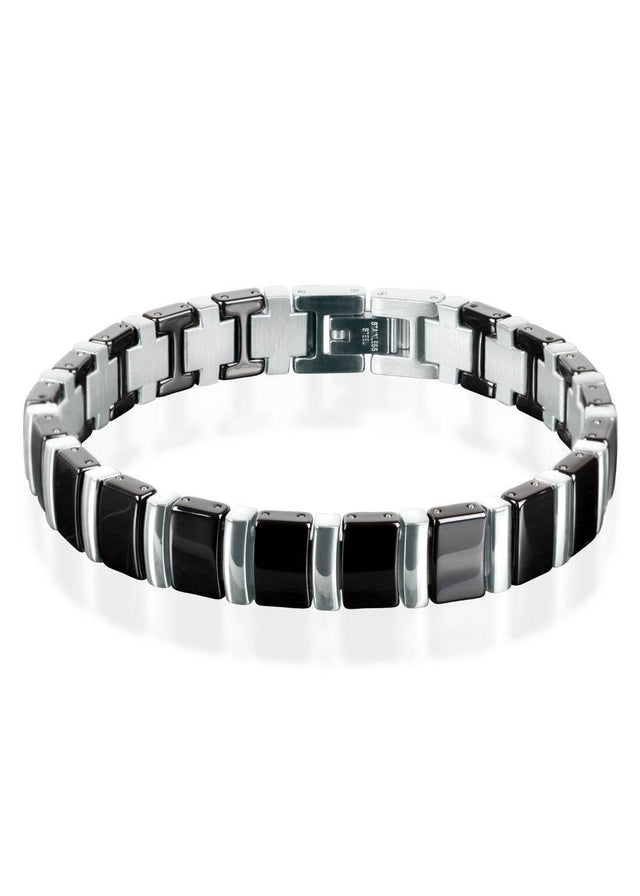 Aslan Bracelet for Men – High-Quality Black Ceramic Accessory – Adjustable Length – Made in EU - Hilstor