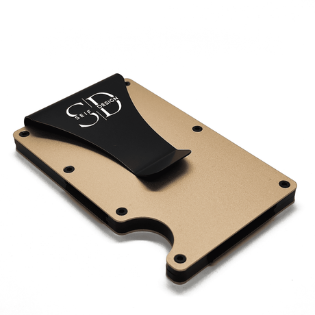 Lite Gold – Aluminum Card Holder with RFID Blocking, Made in Estonia | Minimalist & Secure Design - Hilstor