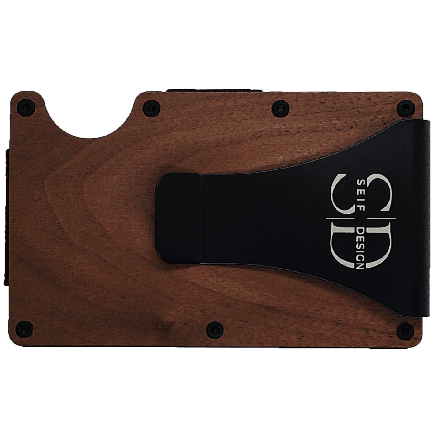Lite Walnut – Aluminum and Wood Card Holder with RFID Blocking, Made in Estonia | Minimalist & Secure Design - Hilstor
