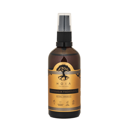 Natural Tanning Oil – Lightweight Bronzing Oil with Raspberry Seed Oil & Essential Oils – Made in Europe - Hilstor