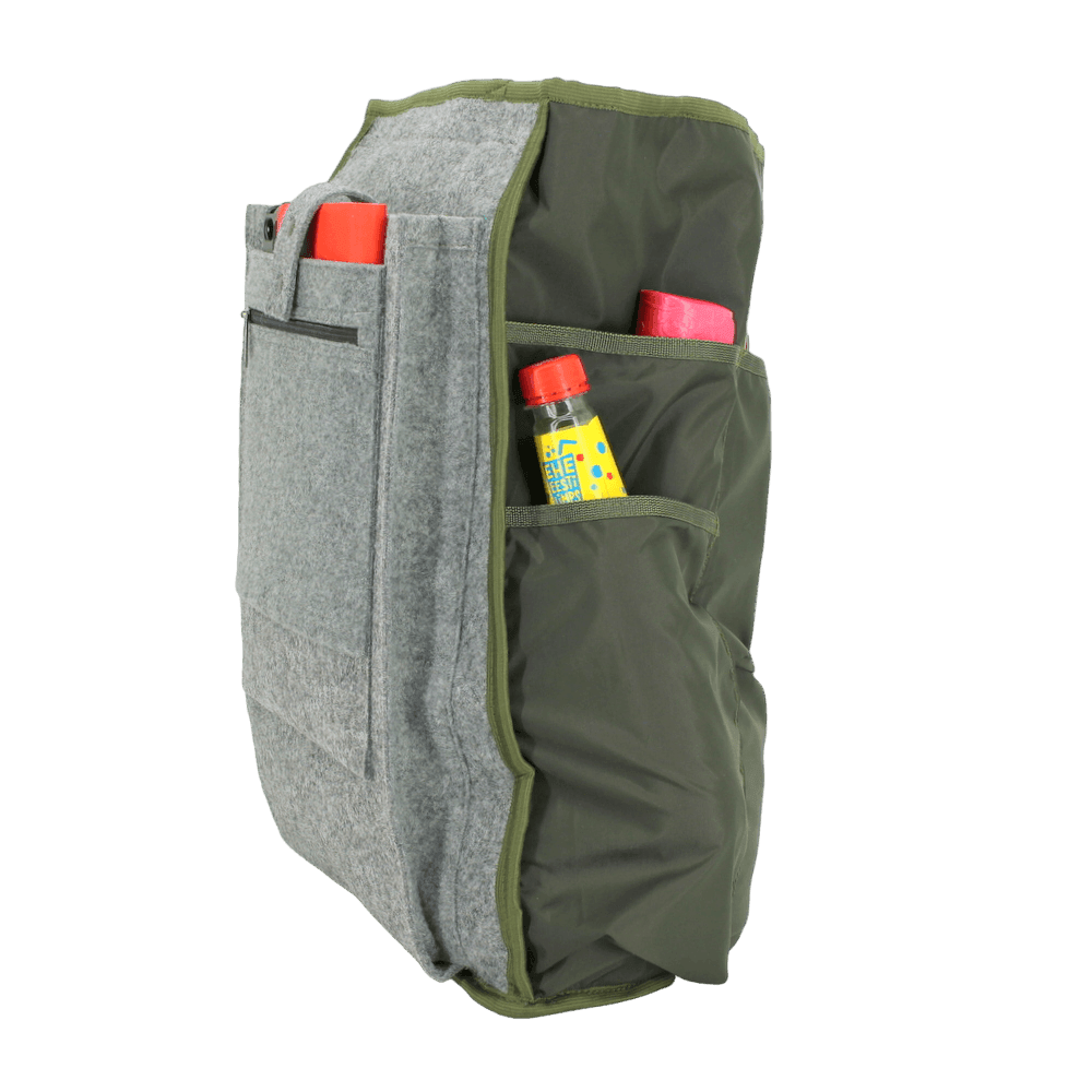 Cafe Backpack with G-hook - Khaki & Beige